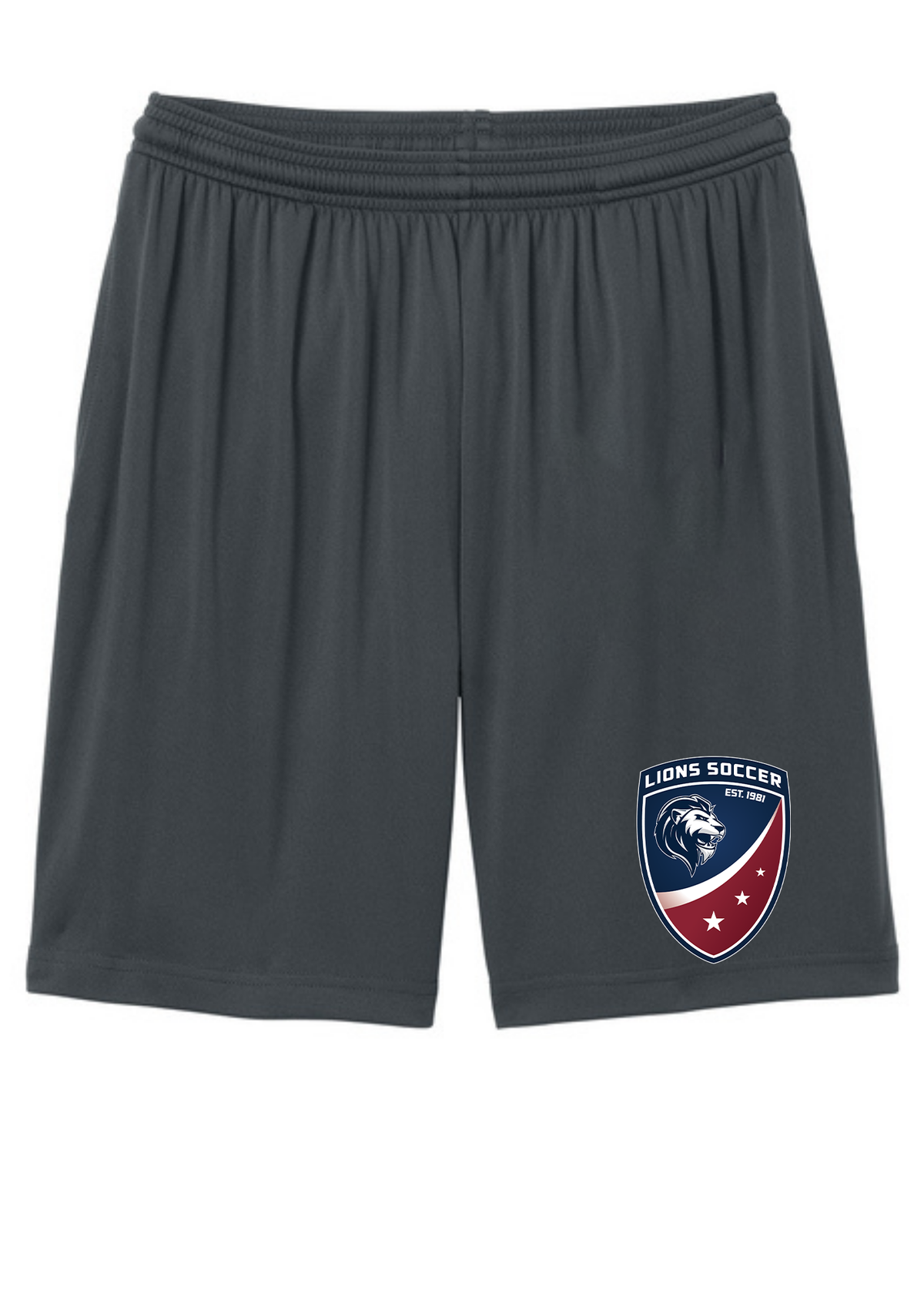 Sport-Tek® PosiCharge® Competitor™ 7” Pocketed Short Iron grey