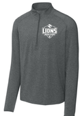Sport-Tek® Sport-Wick® Stretch 1/4-Zip Pullover Charcoal Grey Heather