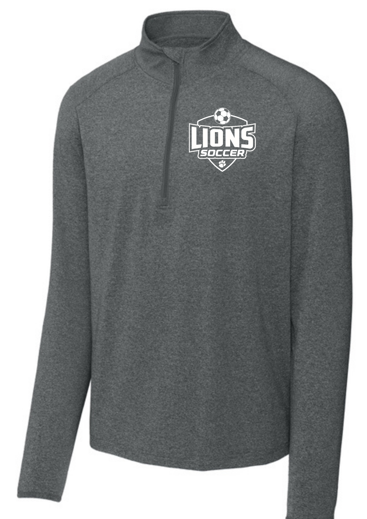 Sport-Tek® Sport-Wick® Stretch 1/4-Zip Pullover Charcoal Grey Heather