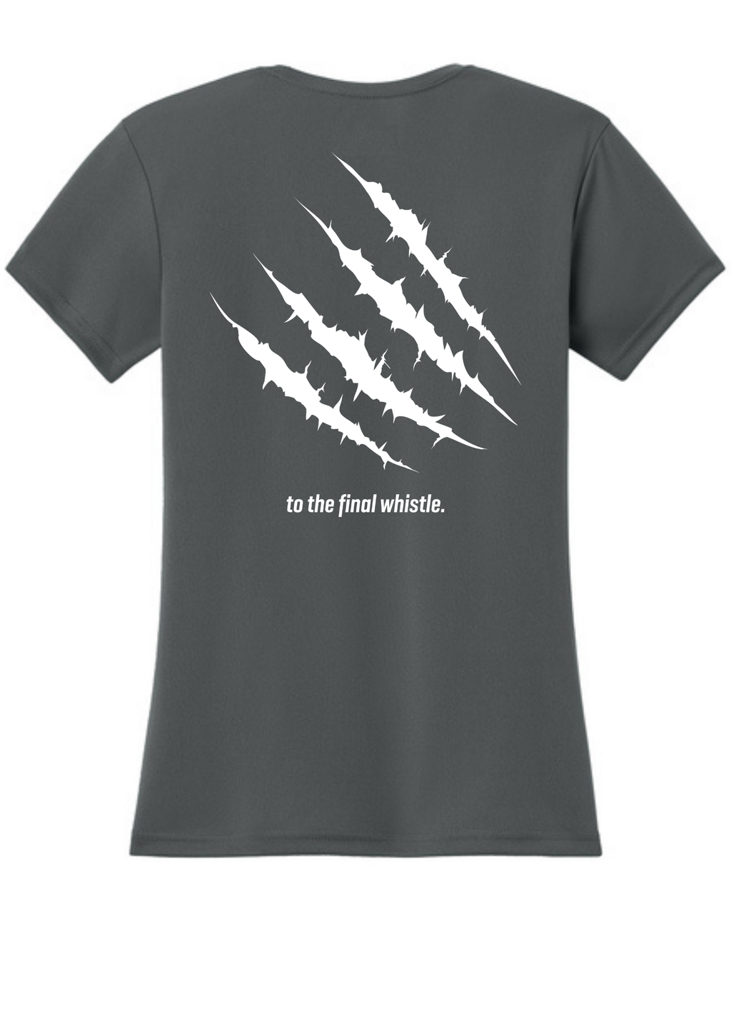 A4 Women’s Cooling Performance Short Sleeve Tee Charcoal Double sided print