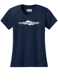 A4 Women’s Cooling Performance Short Sleeve Tee Navy Double sided print