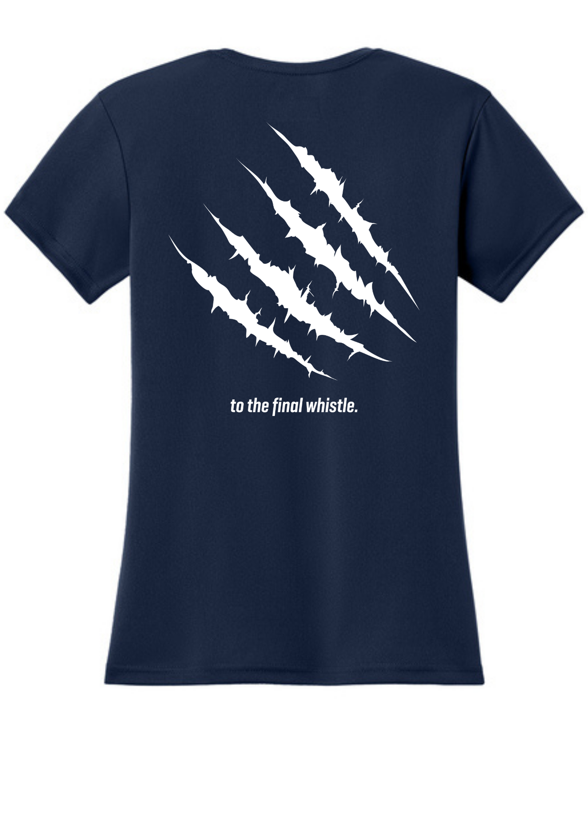 A4 Women’s Cooling Performance Short Sleeve Tee Navy Double sided print