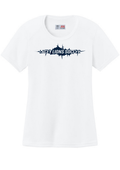 A4 Women’s Cooling Performance Short Sleeve Tee White Double sided print