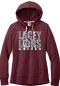 District® Women’s Re-Fleece™ Hoodie Heathered Maroon