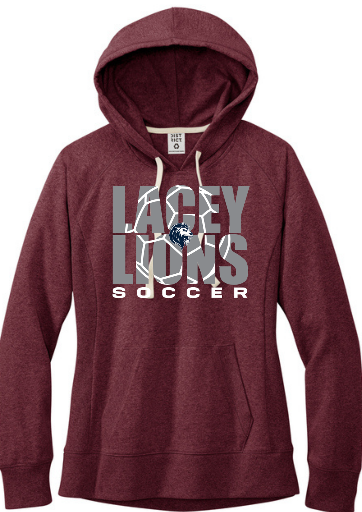 District® Women’s Re-Fleece™ Hoodie Heathered Maroon
