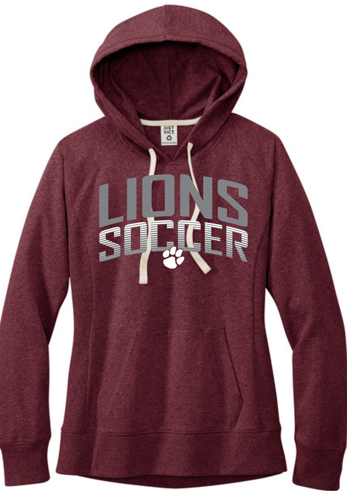 District® Women’s Re-Fleece™ Hoodie Heathered Maroon