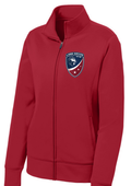 Sport-Tek® Women's Sport-Wick® Fleece Full-Zip Jacket Deep Red