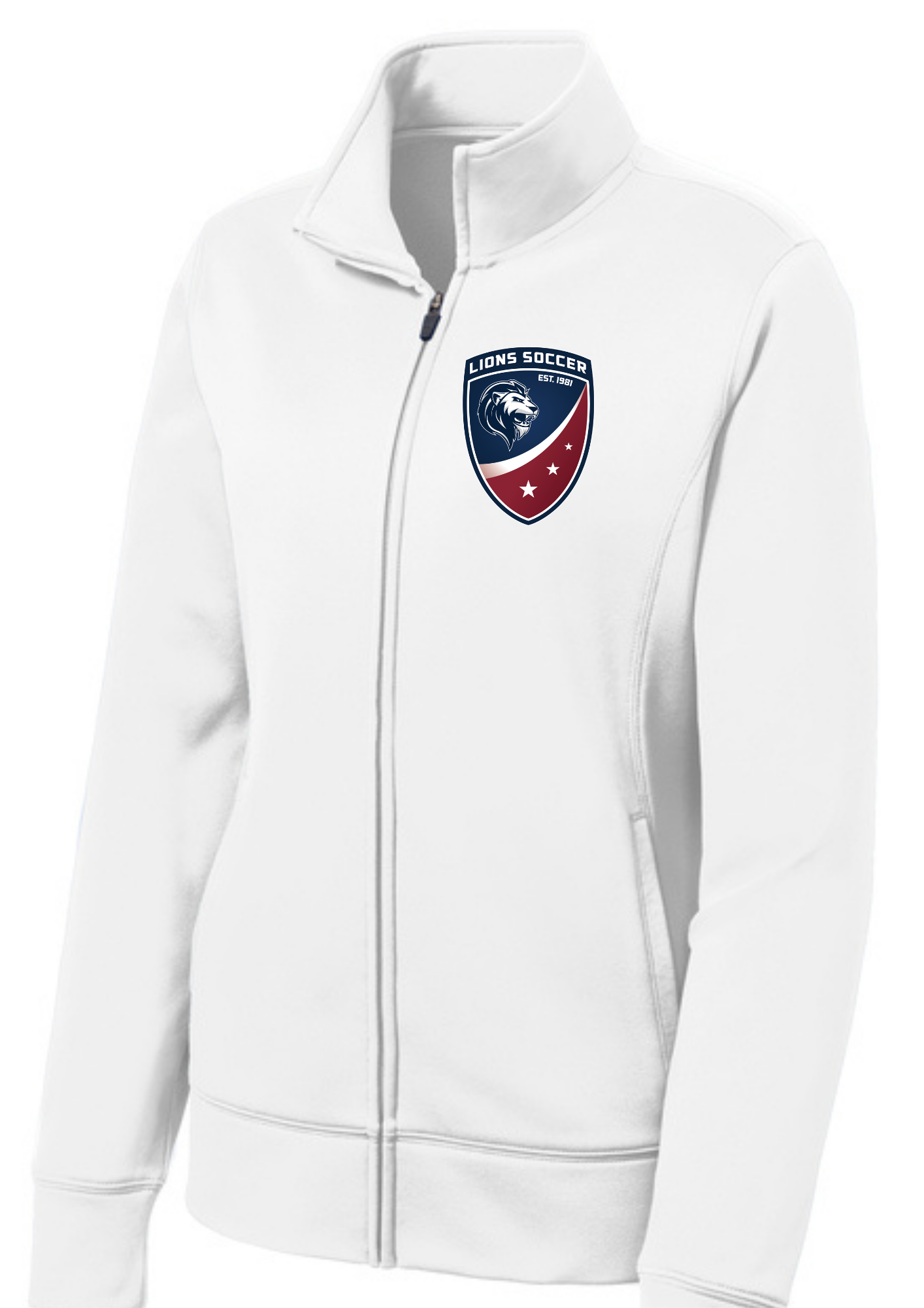 Sport-Tek® Women's Sport-Wick® Fleece Full-Zip Jacket White