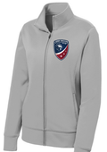 Sport-Tek® Women's Sport-Wick® Fleece Full-Zip Jacket Silver