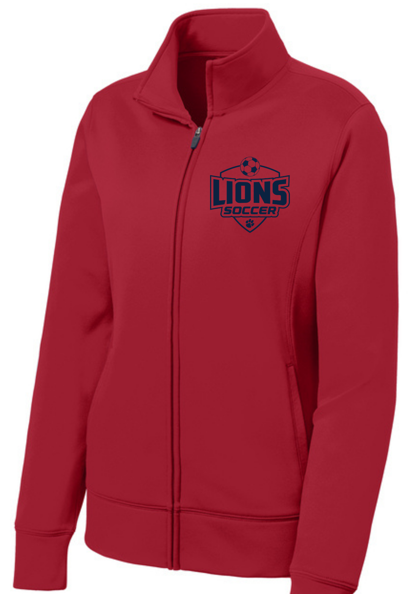 Sport-Tek® Women's Sport-Wick® Fleece Full-Zip Jacket Deep Red