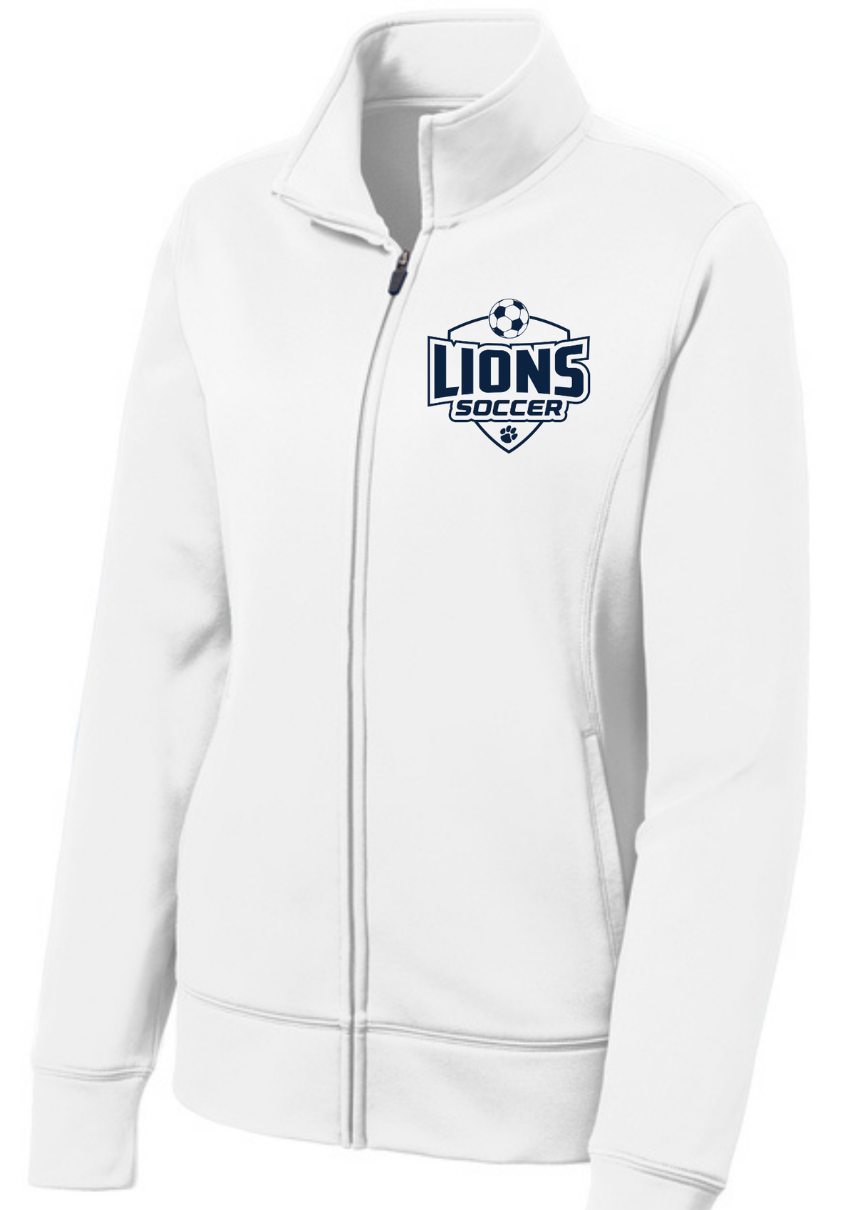 Sport-Tek® Women's Sport-Wick® Fleece Full-Zip Jacket White