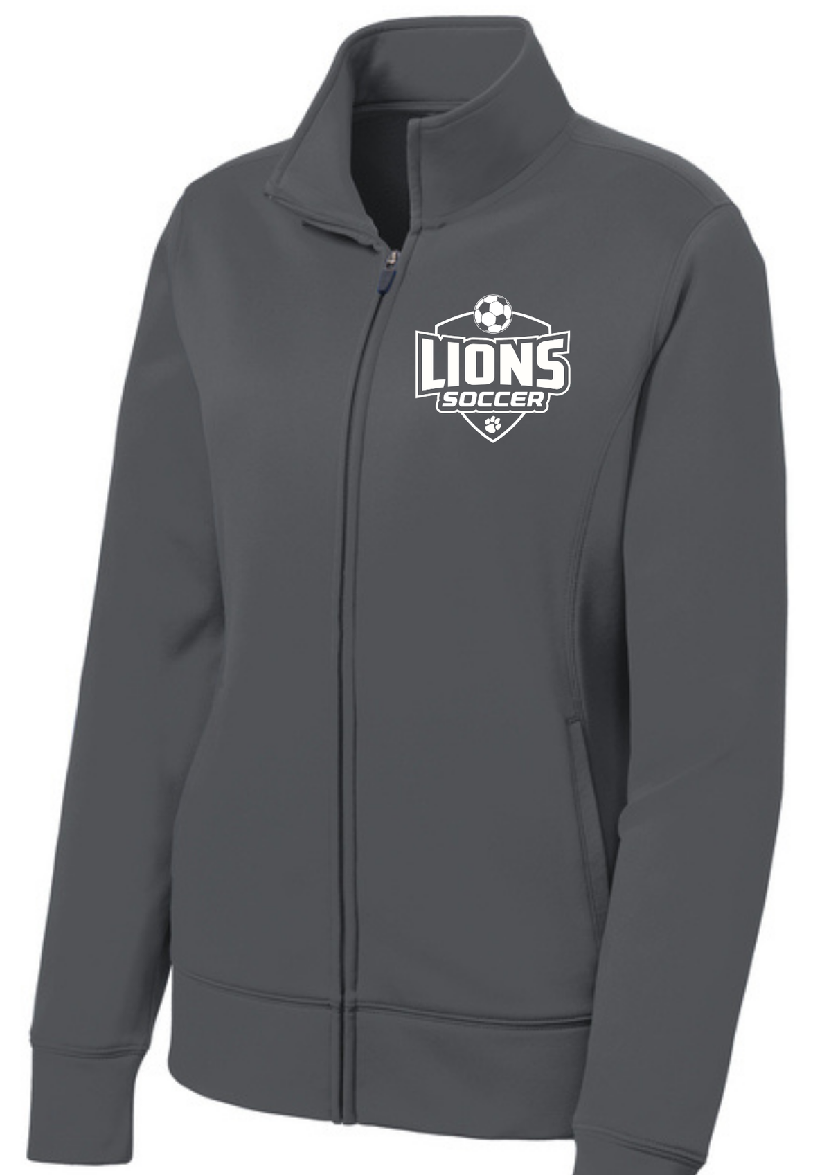 Sport-Tek® Women's Sport-Wick® Fleece Full-Zip Jacket Dark Smoke Grey