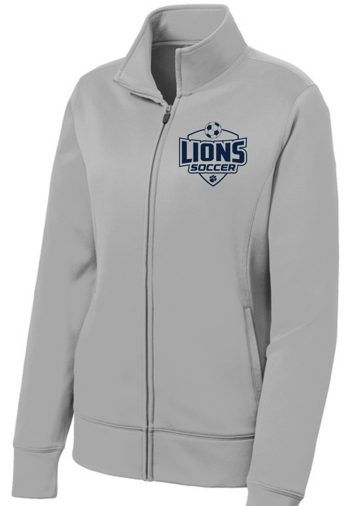 Sport-Tek® Women's Sport-Wick® Fleece Full-Zip Jacket Silver