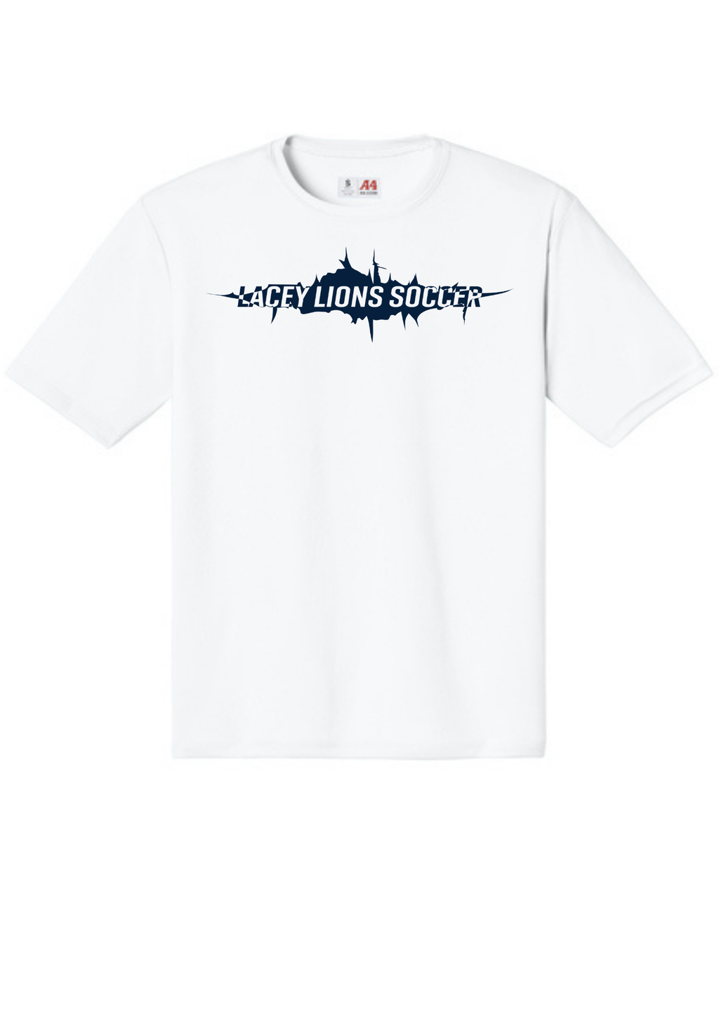 A4 Cooling Performance Short Sleeve Tee White Double sided print