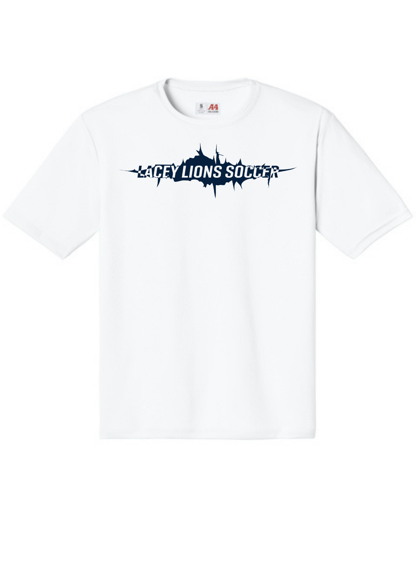 A4 Cooling Performance Short Sleeve Tee White Double sided print