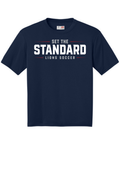 A4 Cooling Performance Short Sleeve Tee Navy Double sided print