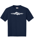 A4 Cooling Performance Short Sleeve Tee Navy Double sided print