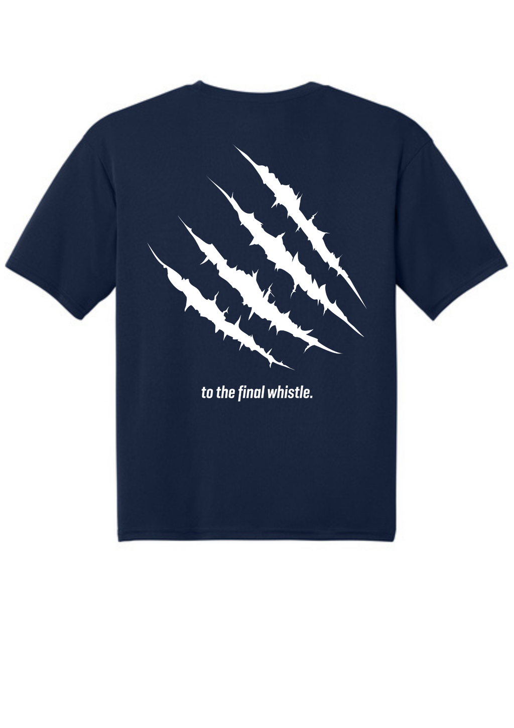 A4 Cooling Performance Short Sleeve Tee Navy Double sided print