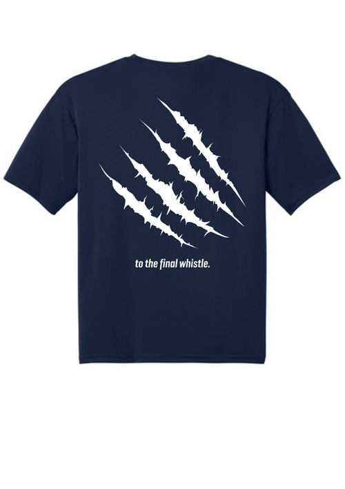 A4 Cooling Performance Short Sleeve Tee Navy Double sided print