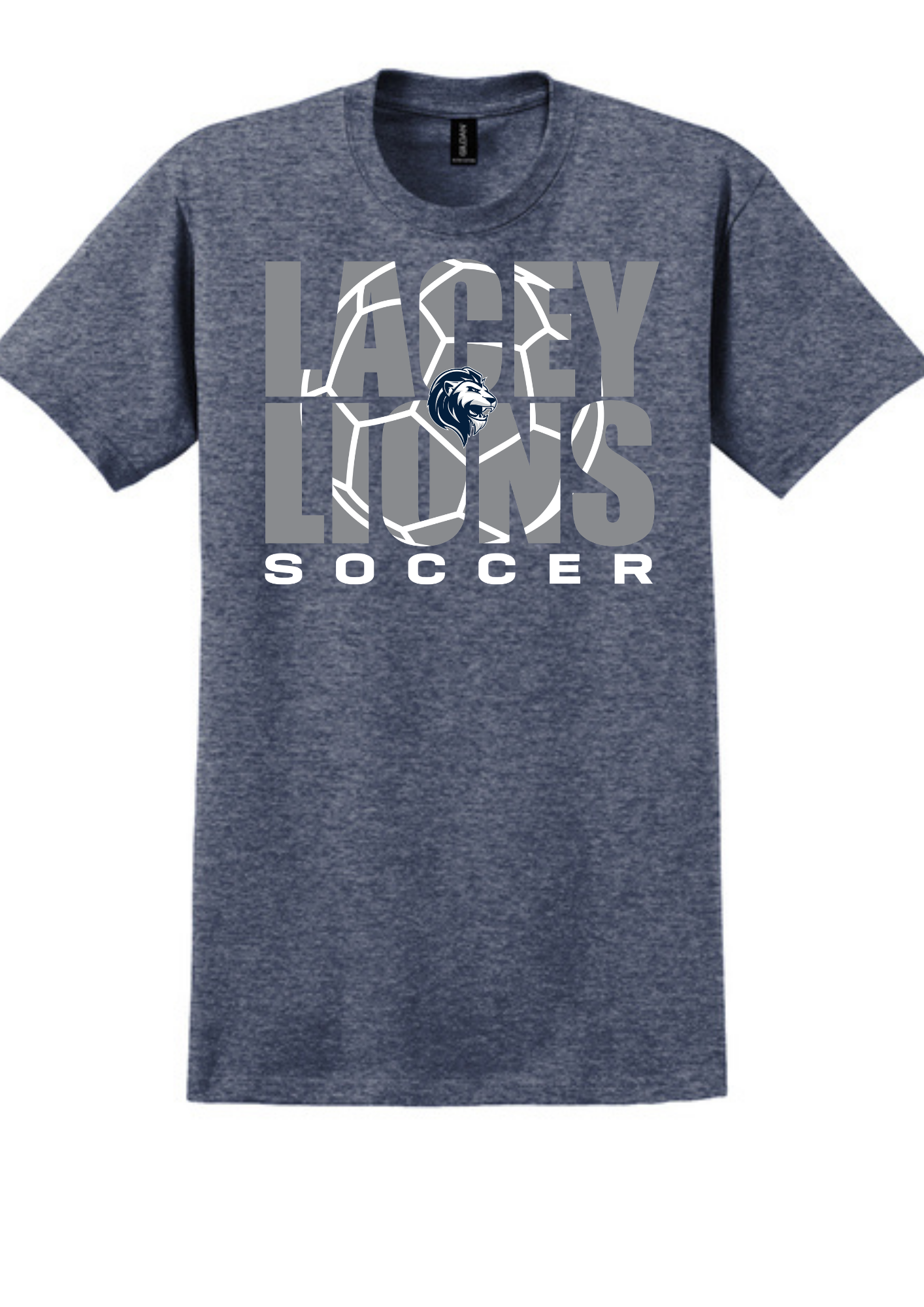 Gildan® Ultra Cotton® 100% US Cotton T-Shirt Heathered Navy