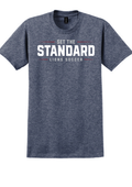 Gildan® Ultra Cotton® 100% US Cotton T-Shirt Heathered Navy Double sided print