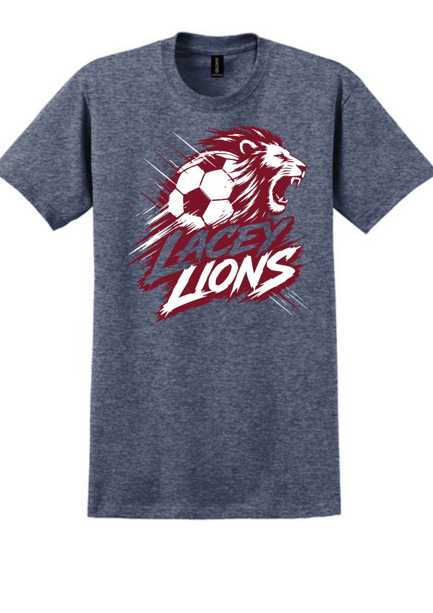 Gildan® Ultra Cotton® 100% US Cotton T-Shirt Heathered Navy