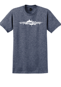 Gildan® Ultra Cotton® 100% US Cotton T-Shirt Heathered Navy Double sided print