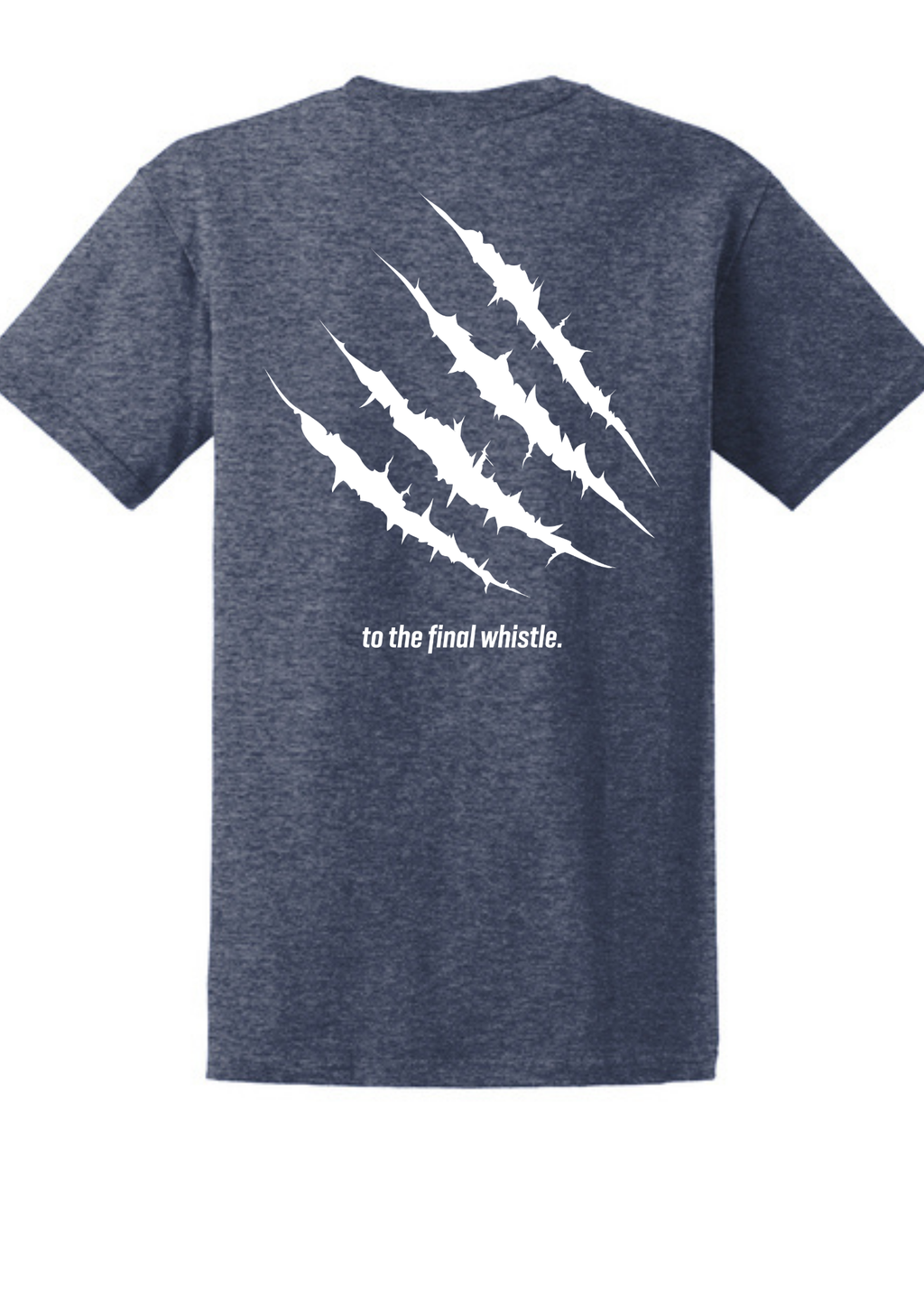 Gildan® Ultra Cotton® 100% US Cotton T-Shirt Heathered Navy Double sided print