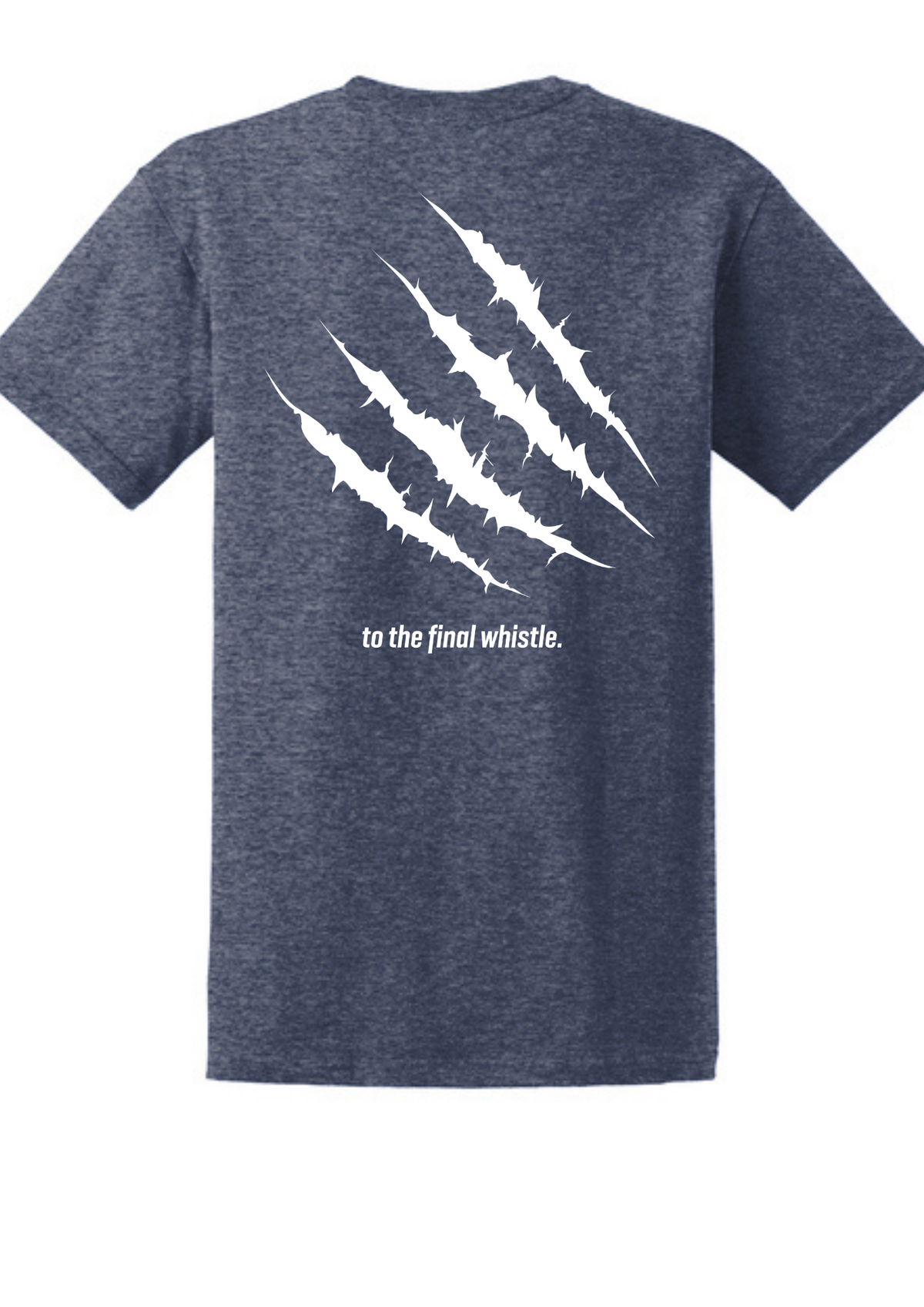 Gildan® Ultra Cotton® 100% US Cotton T-Shirt Heathered Navy Double sided print