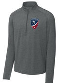 Sport-Tek® Sport-Wick® Stretch 1/4-Zip Pullover Charcoal Grey Heather