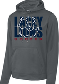 Sport-Tek® Sport-Wick® Fleece Hooded Pullover Dark Smoke Grey