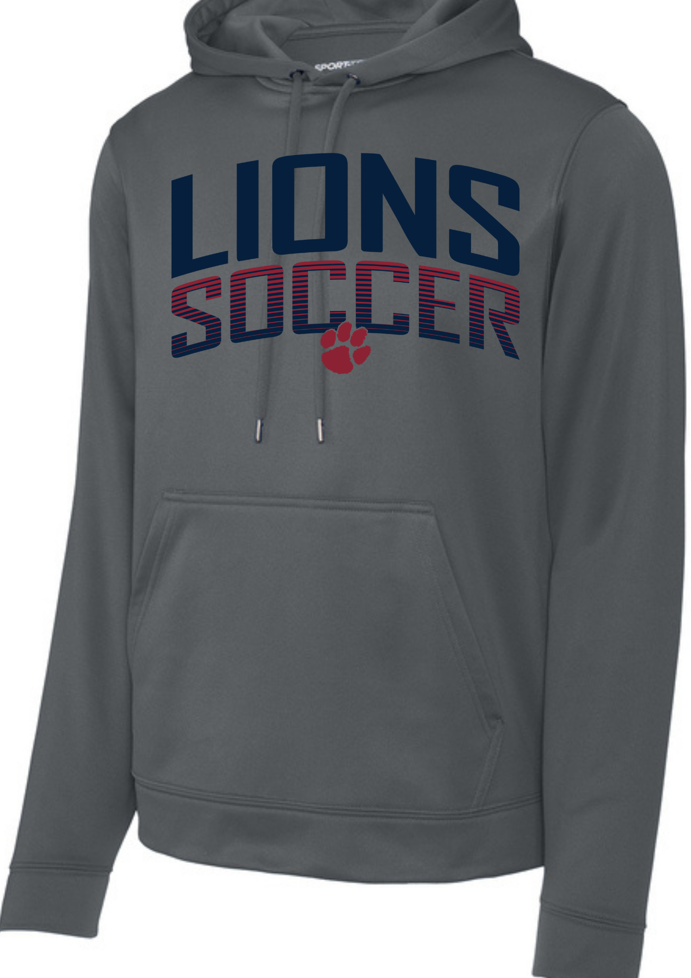 Sport-Tek® Sport-Wick® Fleece Hooded Pullover Dark smoke grey